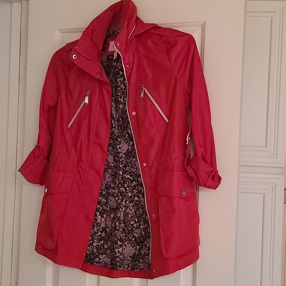 BCBGeneration Red Rain Jacket